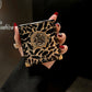 Funda cuadrada de lujo con estampado de leopardo a rayas y purpurina dorada para Galaxy Z Flip4 Flip3 5G