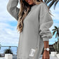 🔥Compre 2 envío gratis🔥Jersey de manga larga con abertura de cremallera Vestido sudadera casual