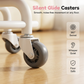 Rolling Low Stool with Backrest-50% OFF