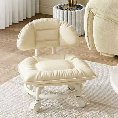 Rolling Low Stool with Backrest-50% OFF